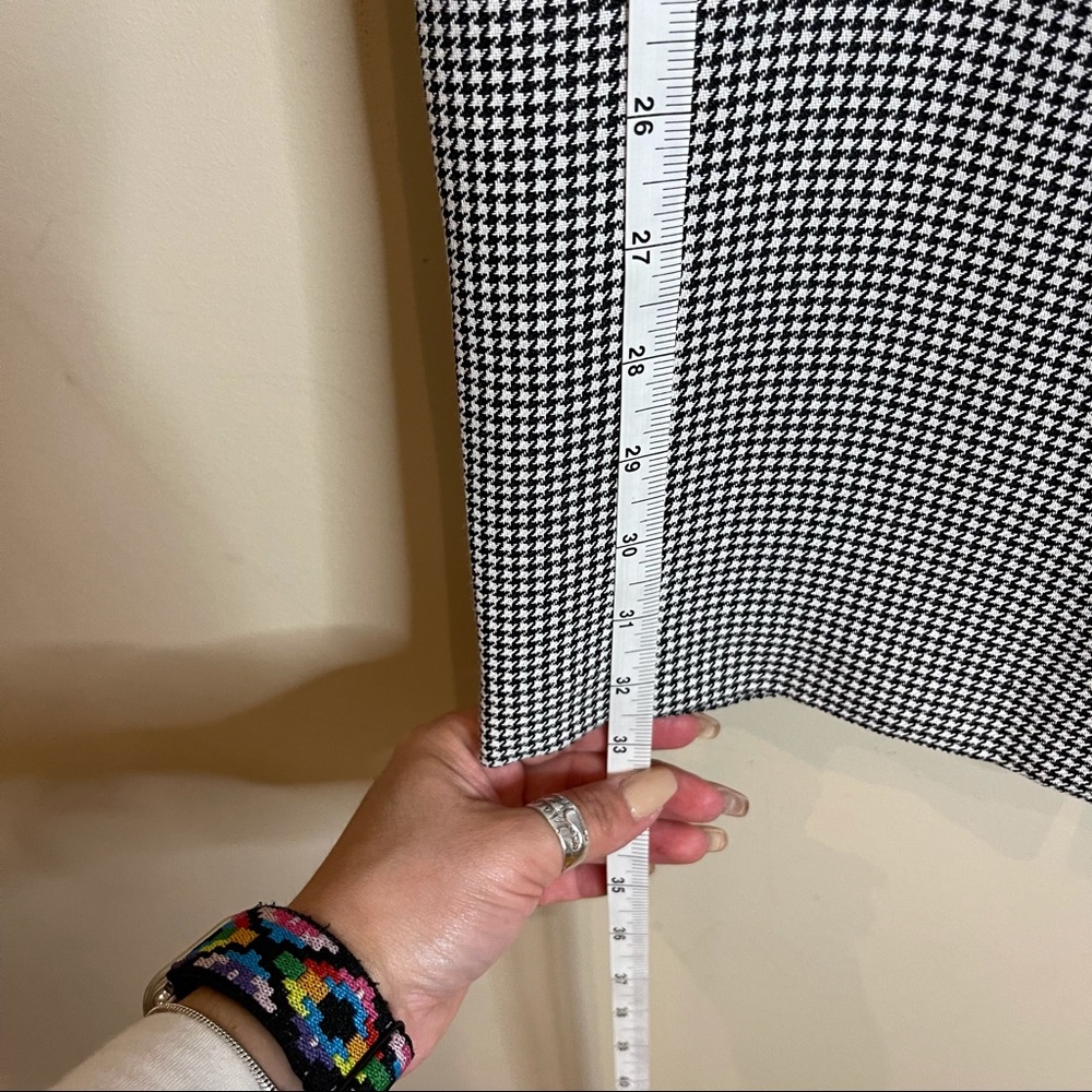Checked Pattern Midi Skirt -R-11 - Picture 8 of 9